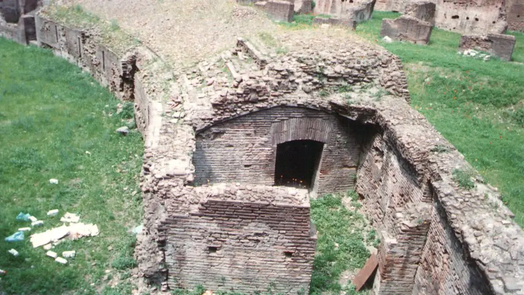 How were public restrooms in ancient rome built?