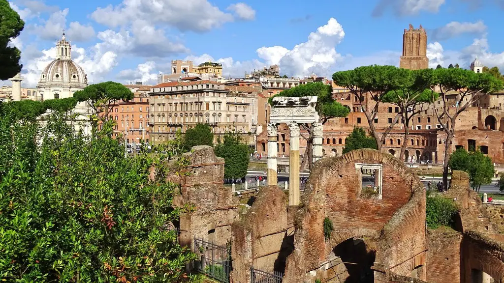 What are three features of geography that shaped ancient rome?