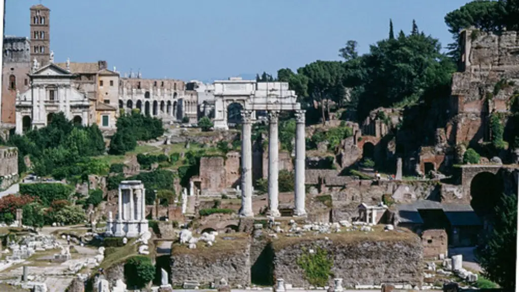 What did the forum look like in ancient rome?