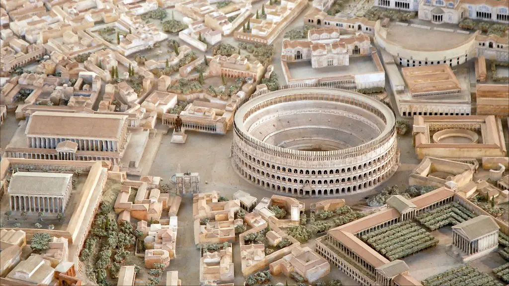 A marketplace in ancient rome?